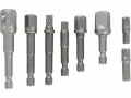ZESTAW ADAPTERÓW DO NASADEK KOMPLET 8SZT HEX DO KLUCZY NASADOWYCH
