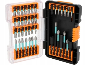 Schlagbohrer-Set, 42-teilig, S2-Stahl, verschiedene Größen + Verpackung