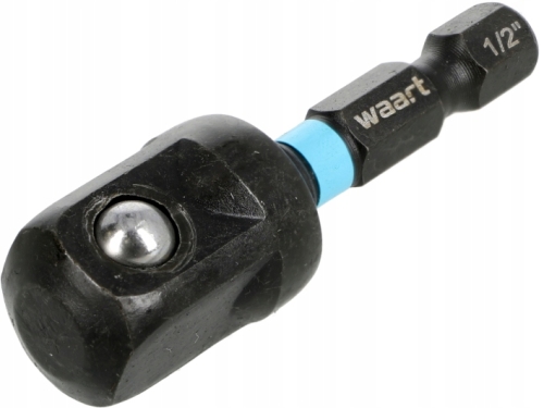 ADAPTER UDAROWY 1/4'' HEX NA 1/2'' KWADRAT DO WKRĘTAREK WIERTAREK 50MM