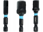 ZESTAW ADAPTERÓW UDAROWYCH 1/4",3/8",1/2" DO WIERTAREK WKRĘTAREK 3 SZTUKI