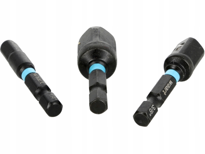 ZESTAW ADAPTERÓW UDAROWYCH 1/4",3/8",1/2" DO WIERTAREK WKRĘTAREK 3 SZTUKI