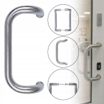 POCHWYT UCHWYT DO DRZWI DRZWIOWY ANTABA INOX RĄCZKA 25 x 300 KOMPLET