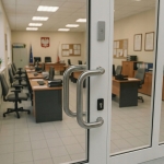 POCHWYT UCHWYT DO DRZWI DRZWIOWY ANTABA INOX RĄCZKA 25 x 300 KOMPLET