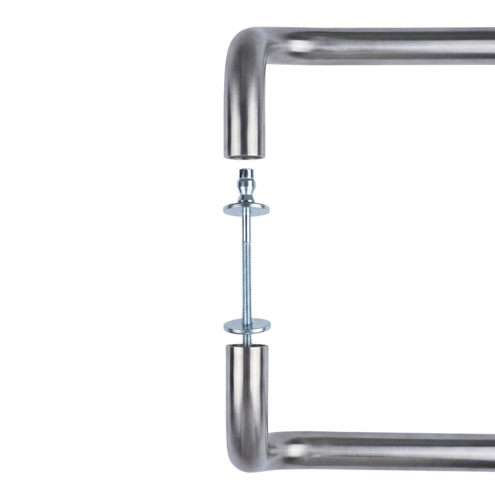 POCHWYT UCHWYT DO DRZWI DRZWIOWY ANTABA INOX RĄCZKA 32 x 350 KOMPLET