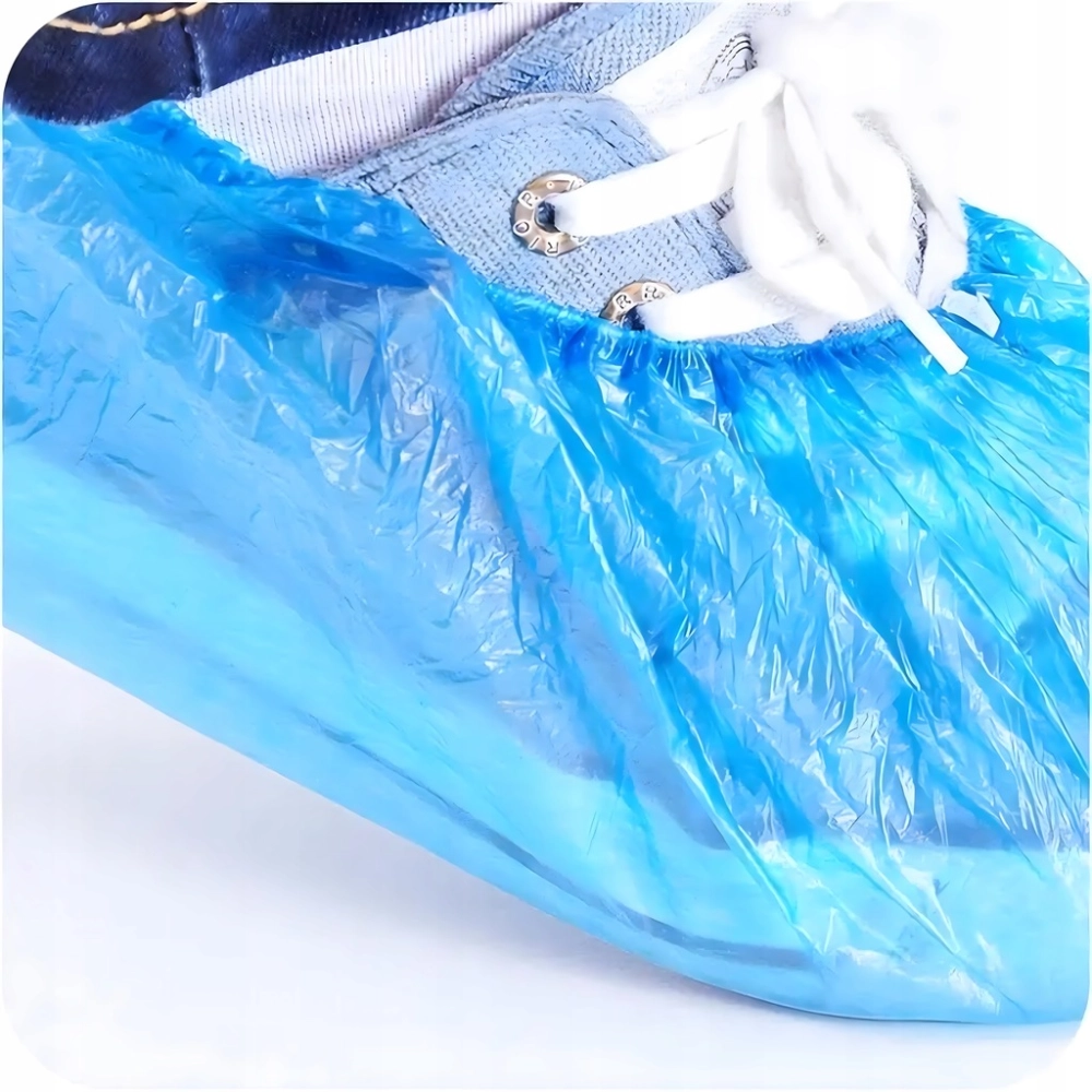 OCHRANIACZE NA BUTY 36 x 15 cm WODOODPORNE POKROWCE Z FOLI FOLIOWE 100 SZT