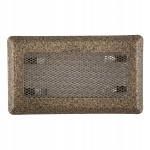 KRATKA WENTYLACYJNA KOMINKOWA KOMINOWA 10x20 cm METALOWA MALOWANA ZŁOTA