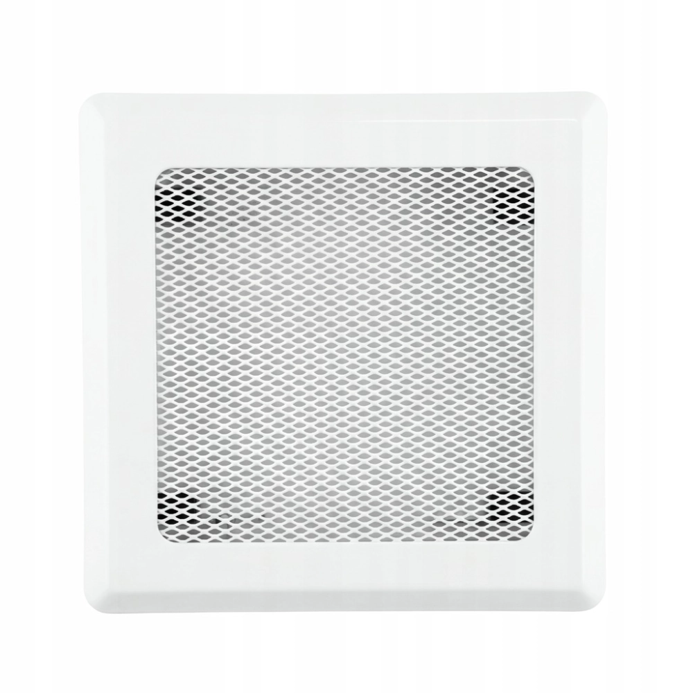 KRATKA WENTYLACYJNA KOMINKOWA KOMINOWA 16x16 cm METALOWA MALOWANA BIAŁA