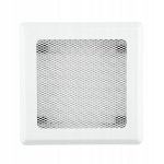 KRATKA WENTYLACYJNA KOMINKOWA KOMINOWA 16x16 cm METALOWA MALOWANA BIAŁA