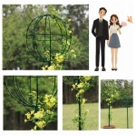 PERGOLA OGRODOWA TARASOWA METALOWA PODPORA DO PNĄCZY RÓŻ KWIATÓW 50X10CM