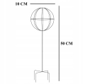 PERGOLA OGRODOWA TARASOWA METALOWA PODPORA PNĄCZY RÓŻ KWIATÓW 50X10CM BIAŁA