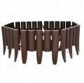 PALISADA OGRODOWA OBRZEŻE OGRODOWE TRAWNIKOWE PŁOTEK BRĄZOWA 28,5 X 23,8 CM