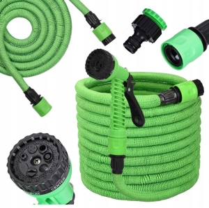 Umfangreicher, flexibler Gartenschlauch 1/2 Zoll 7,5-22,5 m Kupplungen Pistole