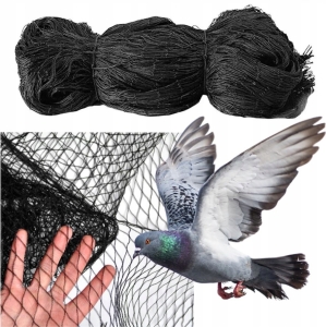 Balkonnetz für Katzen gegen Vögel und Tauben, robust, geflochten, 20 g, schwarz, 5 x 10 m