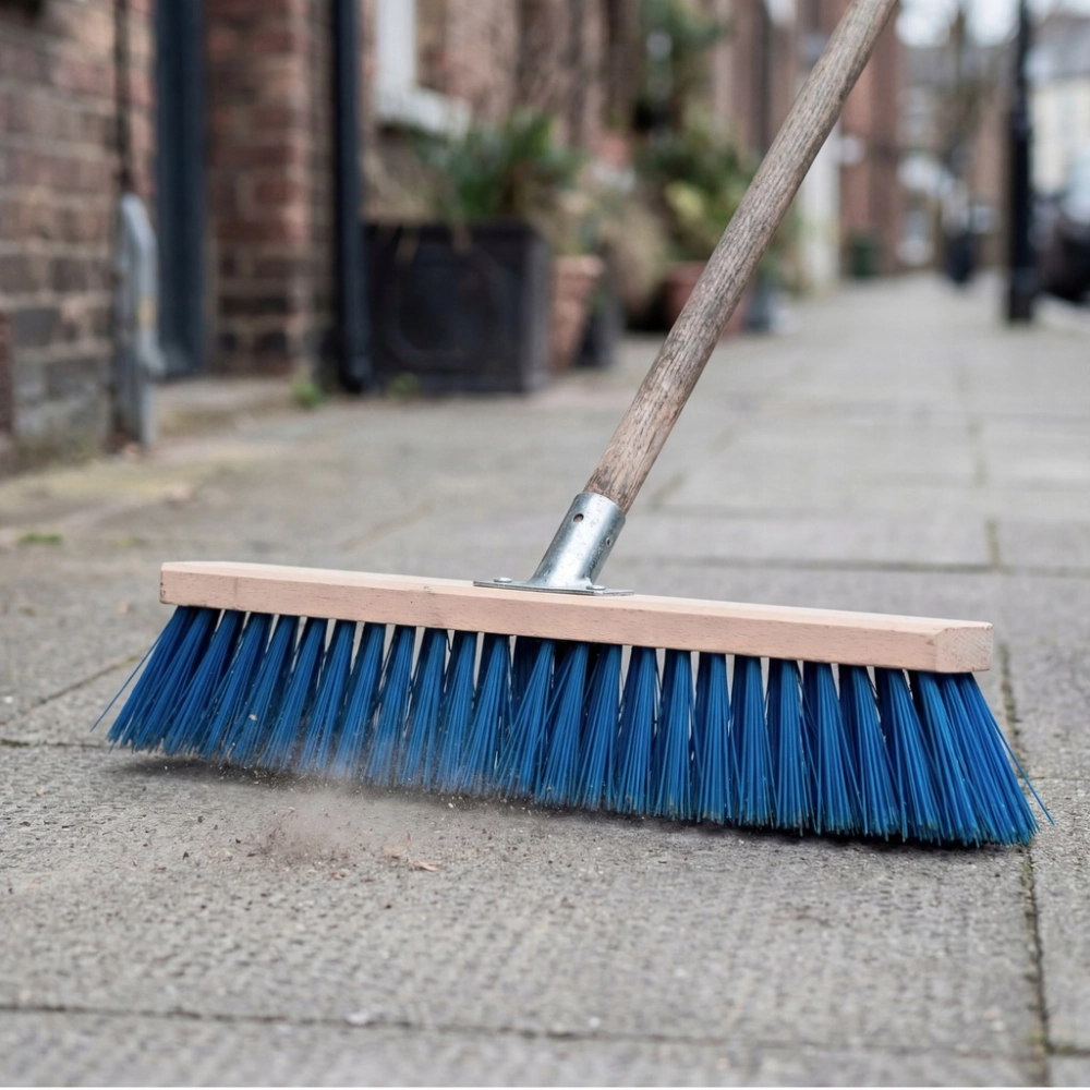 MIOTŁA ULICÓWKA PCV 70 cm SZCZOTKA ZAMIATACZ NYLON DO ZAMIATANIA
