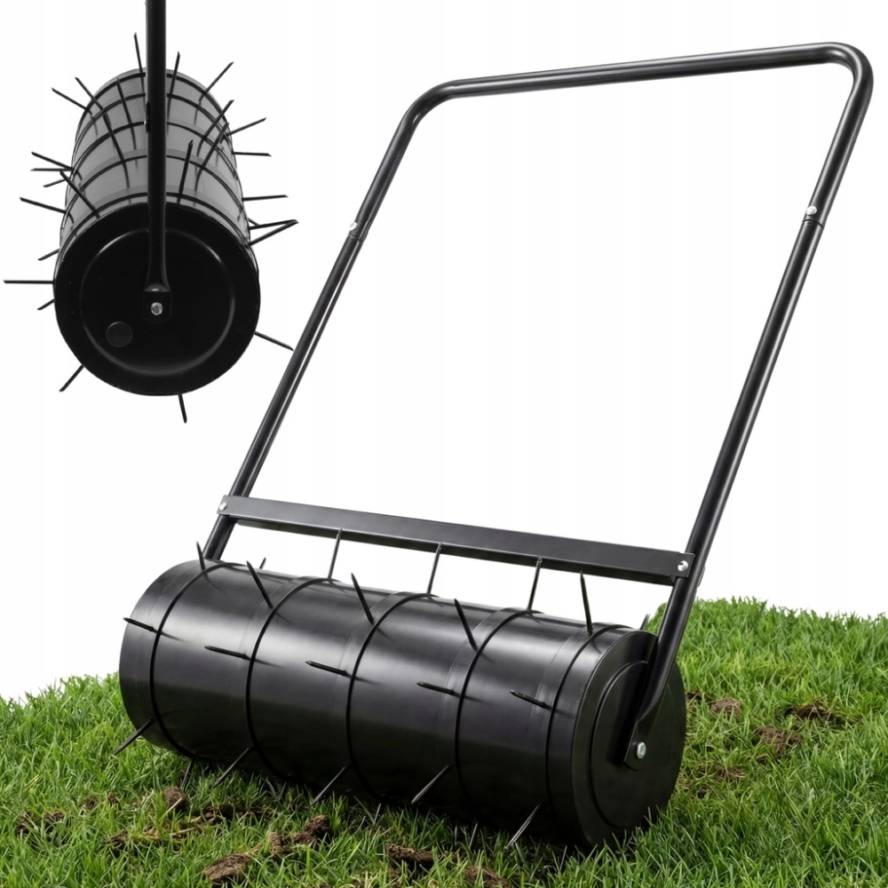 WALEC OGRODOWY Z KOLCAMI 50 x 28 cm DO TRAWNIKÓW TRAWY 30 L KOLCE AERATOR