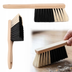 BÜRSTE, HANDBÜRSTE AUS HOLZ, ERGONOMISCHER GRIFF, BORSTEN 6 cm