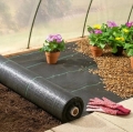AGROWŁÓKNINA 90G 1,1X50M CZARNA UV AGROTKANINA MATA ANTYCHWASTOWA