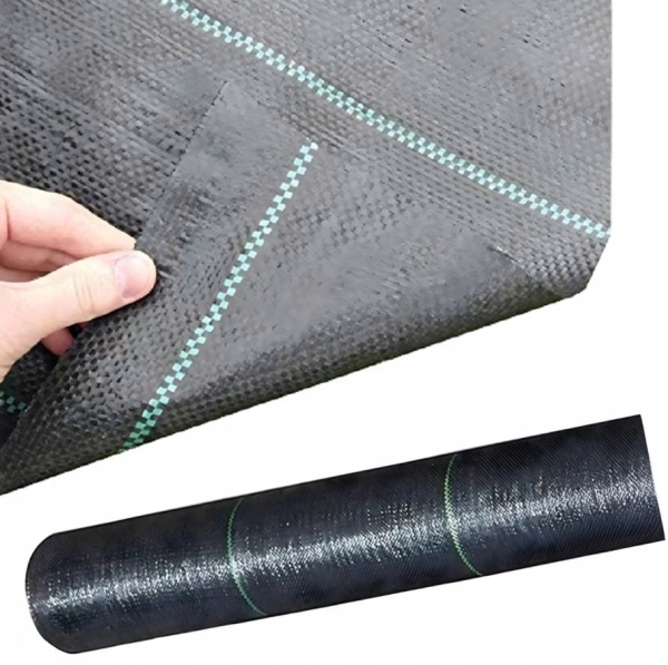 AGROWŁÓKNINA 90G 1,6X50M CZARNA UV AGROTKANINA MATA ANTYCHWASTOWA