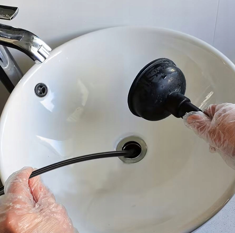 WĄŻ DO CZYSZCZENIA PRZEPYCHANIA KANALIZACJI ODPŁYWÓW RUR 15M ADAPTERY MYJEK