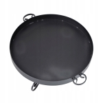 PALENISKO OGRODOWE OKRĄGŁE GRILL OGRODOWY 60 cm Z RĄCZKAMI UCHWYT OGNISKO