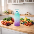BUTELKA MOTYWACYJNA BIDON NA WODĘ 2000ML 2L ZE SŁOMKĄ Z UCHWYTEM MIARKĄ