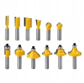 ZESTAW FREZÓW STOLARSKICH SZYBKOTNĄCYCH FREZY STOLARSKIE KSZTAŁTOWE 12SZT