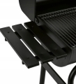 DUŻY GRILL OGRODOWY CZARNY WĘGLOWY Z POKRYWĄ PÓŁKI POPIELNIK TERMOMETR