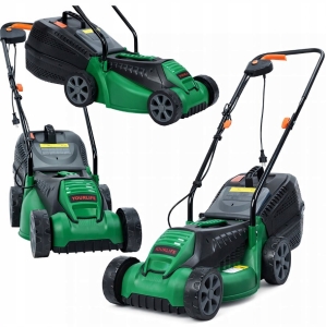 LEICHTER UND LEISTUNGSSTARKER ELEKTRISCHER RASENMÄHER FÜR GRASMÄHEN, GROSSER FANGKORB (30 L), 1600 W, 32 CM