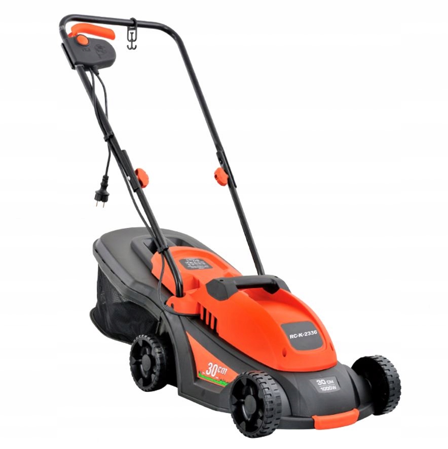 KOSIARKA ELEKTRYCZNA LEKKA MOCNA DO KOSZENIA TRAWY DUŻY KOSZ 35L 1000W