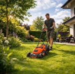 KOSIARKA ELEKTRYCZNA LEKKA MOCNA DO KOSZENIA TRAWY DUŻY KOSZ 35L 1000W