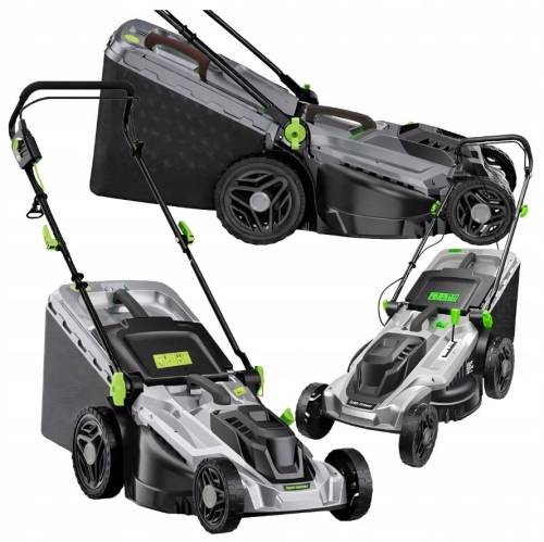 KOSIARKA ELEKTRYCZNA LEKKA MOCNA DO KOSZENIA TRAWY DUŻY KOSZ 50L 2400W 43cm