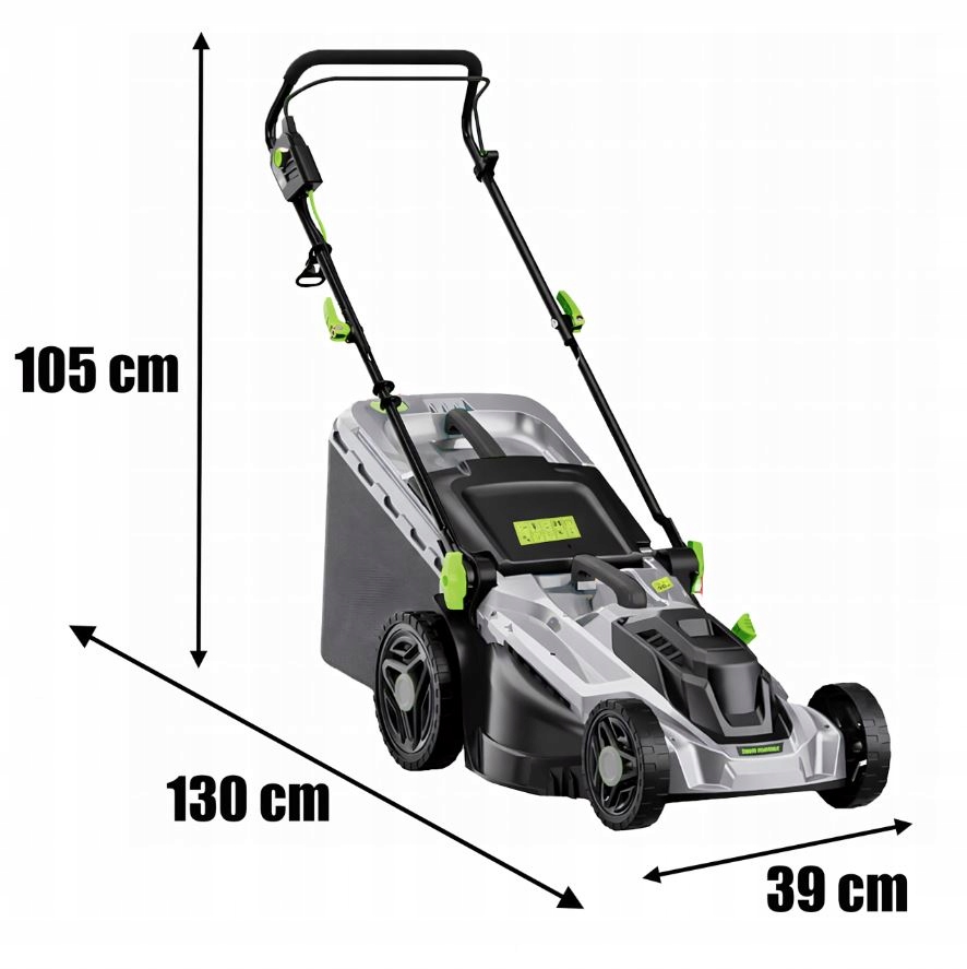 KOSIARKA ELEKTRYCZNA LEKKA MOCNA DO KOSZENIA TRAWY DUŻY KOSZ 50L 2400W 43cm