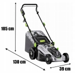 KOSIARKA ELEKTRYCZNA LEKKA MOCNA DO KOSZENIA TRAWY DUŻY KOSZ 50L 2400W 43cm