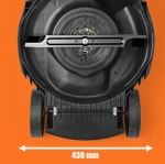 KOSIARKA ELEKTRYCZNA LEKKA MOCNA DO KOSZENIA TRAWY DUŻY KOSZ 50L 2400W 43cm