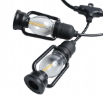 GIRLANDA ŚWIETLANA LAMPKI DEKORACYJNE LED 10SZT LATARENKI OGRODOWE 10CM 5M