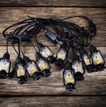 GIRLANDA ŚWIETLANA LAMPKI DEKORACYJNE LED 10SZT LATARENKI OGRODOWE 10CM 5M