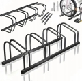STOJAK NA 4 ROWERY ROWEROWY UCHWYT CZARNY STALOWY DUŻY SOLIDNY 100X32,5X26