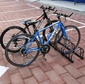 STOJAK NA 4 ROWERY ROWEROWY UCHWYT CZARNY STALOWY DUŻY SOLIDNY 100X32,5X26