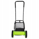 KOSIARKA RĘCZNA BĘBNOWA MECHANICZNA WRZECIONOWA PCHANA Z KOSZEM 16" 40 cm