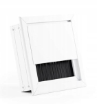 PRZEPUST KABLA ALUMINIOWY 80x80 mm SZCZOTKA MASKUJĄCA PRZELOTKA BIAŁY