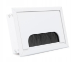 PRZEPUST KABLA KABLI ALU 80x120 mm SZCZOTKA MASKUJĄCA PRZELOTKA BIAŁY