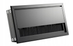 PRZEPUST KABLA ALUMINIOWY 80x160 mm SZCZOTKA MASKUJĄCA PRZELOTKA CZARNA
