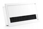 PRZEPUST KABLA ALUMINIOWY 80x160 mm SZCZOTKA MASKUJĄCA PRZELOTKA BIAŁA
