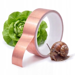 Kupferband gegen Schnecken, 25 mm x 4 m, selbstklebende Barriere