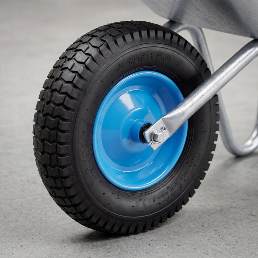KÓŁKO DO TACZKI KOŁO DO TECZEK KOSTKA 6PR 390mm 4.00-8 ŁOŻYSKO ROLKOWE OŚKA