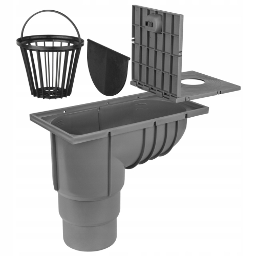 OSADNIK RYNNOWY RYNNY DOLNY REWIZJA CZYSZCZAK STUDZIENKA SZARY 50-110 mm