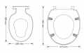 DESKA SEDESOWA WC UNIWERSALNA BIAŁA WOLNOOPADAJĄCA NAKŁADKA DLA DZIECI