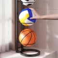 STOJAK KOSZ NA 3 PIŁKI PÓŁKA ORGANIZER DO PRZECHOWYWANIA PIŁEK METALOWY