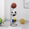 STOJAK KOSZ NA 3 PIŁKI PÓŁKA ORGANIZER DO PRZECHOWYWANIA PIŁEK METALOWY