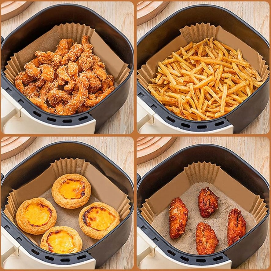 WKŁAD DO AIR FRYER PAPIER WKŁADY PAPIEROWE DO FRYTKOWNICY BEZTŁUSZCZOWEJ